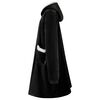 vidaXL Sweat &agrave; capuche couverture Noir M Polaire et flanelle