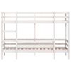 vidaXL Lit superpos&eacute; sans matelas blanc 75x190 cm bois de pin massif