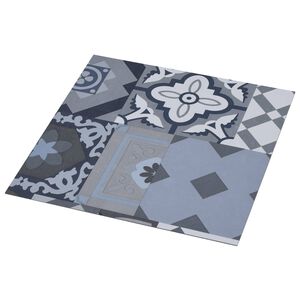 vidaXL Planches de sol Motif color&eacute; 5,11 m&sup2; 55 pi&egrave;ces PVC