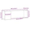 vidaXL Ensemble meuble TV Noir 100 x 24 x 63 cm Bois d'ing&eacute;nierie