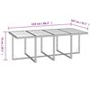 vidaXL Ensemble &agrave; manger de jardin coussins 9pcs R&eacute;sine tress&eacute;e Gris