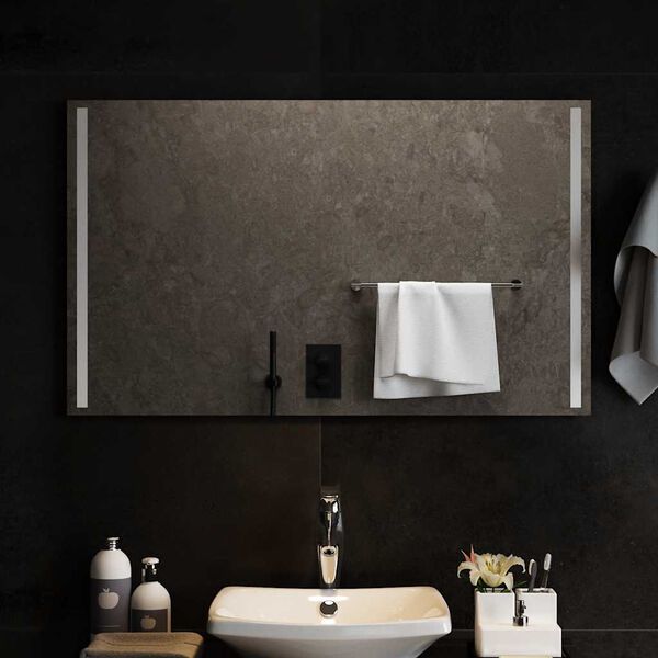 vidaXL Miroir de salle de bain &agrave; LED 100x60 cm