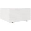 vidaXL Jardini&egrave;re blanc 90x90x49,5 cm bois de pin massif
