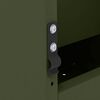 vidaXL Distributeur pour lapins Vert olive 64.5 x 25.5 x 45.5 cm