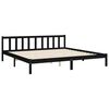 vidaXL Cadre de lit sans matelas noir 200x200 cm bois massif de pin