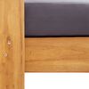 vidaXL Salon de jardin 4 pcs avec coussins Gris Bois d'acacia solide