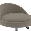 vidaXL Tabouret de massage Gris clair Velours