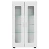 vidaXL Buffet avec &eacute;tag&egrave;re Blanc 55,5 x 29 x 100 cm Bois d'ing&eacute;nierie