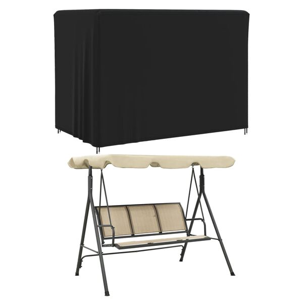 vidaXL Housses de balan&ccedil;oire de jardin 2 pcs 220x150x150 cm