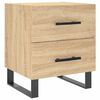 vidaXL Table de chevet ch&ecirc;ne sonoma 40x35x47,5 cm bois d&rsquo;ing&eacute;nierie