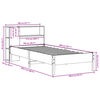 vidaXL Lit biblioth&egrave;que sans matelas cire marron 100x200 cm pin massif