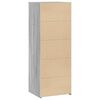 vidaXL Buffet haut sonoma gris 45x41x124 cm bois d'ing&eacute;nierie