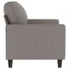 vidaXL Canap&eacute; &agrave; 2 places Taupe 120 cm Tissu