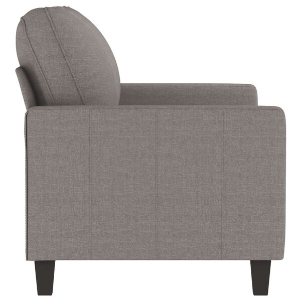 vidaXL Canap&eacute; &agrave; 2 places Taupe 120 cm Tissu