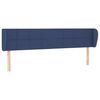 vidaXL T&ecirc;te de lit avec oreilles Bleu 203x23x78/88 cm Tissu