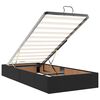 VidaXL Cadre de lit ottoman avec matelas noir 180x200 cm similicuir