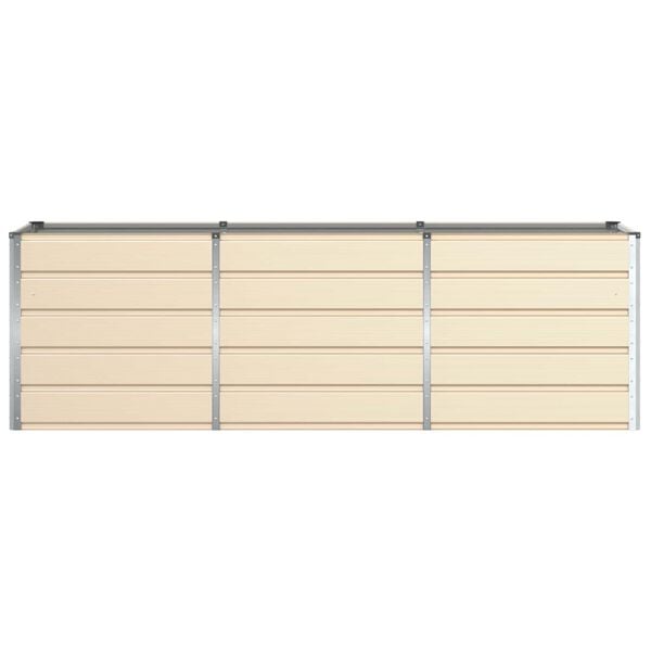vidaXL Jardini&egrave;re Ivoire 240 x 80 x 75 cm Acier