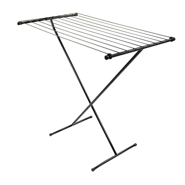 Bo-Camp Support de s&eacute;chage Acier Noir 9 m