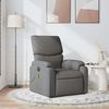 vidaXL Fauteuil de massage inclinable Gris fonc&eacute; Tissu