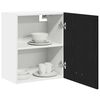 vidaXL Armoire suspendue avec &eacute;tag&egrave;re Riga Ch&ecirc;ne noir 50 x 31 x 60 cm