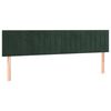 vidaXL Sommier &agrave; lattes de lit et matelas Vert fonc&eacute; 200x200cm Velours