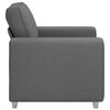 vidaXL Canap&eacute; 59cm Gris fonc&eacute; tissu