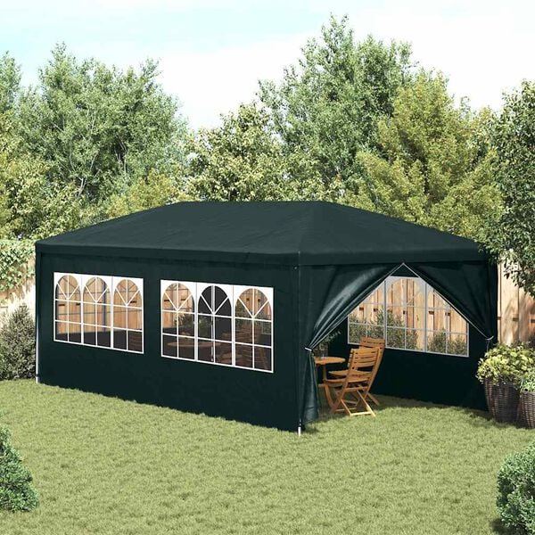 vidaXL Tente de r&eacute;ception 3 x 6 m Vert