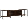vidaXL Meuble TV ch&ecirc;ne marron 203x37x50 cm bois d'ing&eacute;nierie