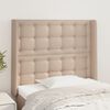 vidaXL T&ecirc;te de lit avec oreilles Cappuccino 93x16x118/128cm Similicuir