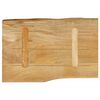 vidaXL Dessus de table 60x40x2,5 cm bord vivant bois massif manguier