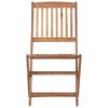 vidaXL Chaises pliables de jardin lot de 4 avec coussins Bois d'acacia