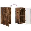 vidaXL Ensemble meuble TV 4 pcs Ch&ecirc;ne fum&eacute; Bois d'ing&eacute;nierie