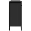 vidaXL Buffet noir 97x32,5x74,5 cm bois d&rsquo;ing&eacute;nierie