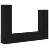 vidaXL Ensemble meuble TV 6 pc Ch&ecirc;ne noir Bois d'ing&eacute;nierie