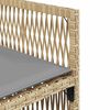 vidaXL Chaises de jardin avec coussins lot de 4 m&eacute;lange beige