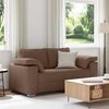 vidaXL Canap&eacute; 120cm Marron tissu