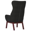 vidaXL Chaise de relaxation Noir Tissu