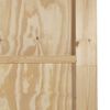 vidaXL Porte coulissante ORKDAL Naturel et Noir 83 x 202 cm Pin massif