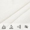 vidaXL Voile d'ombrage 160 g/m² Blanc 3,5x4,5 m PEHD