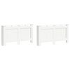 vidaXL Cache-radiateurs 2 pcs Blanc 152x19x81,5 cm MDF