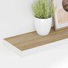 vidaXL &Eacute;tag&egrave;res flottantes 4 pcs Ch&ecirc;ne et blanc 90x23,5x3,8 cm MDF