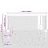 vidaXL Cl&ocirc;ture avec poteau Gris 0,4 x 25 m Acier et PVC