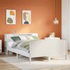 vidaXL Lit biblioth&egrave;que sans matelas blanc 140x200 cm bois pin massif