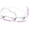 vidaXL Housse de voiture SUV compl&egrave;te gris M tissu non tiss&eacute;