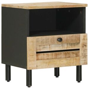 vidaXL Table de chevet Naturel 40 x 33 x 46 cm Bois de mangue massif