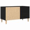vidaXL Meuble &agrave; vinyles Ch&ecirc;ne noir 84,5 x 38 x 48 cm Bois d'ing&eacute;nierie