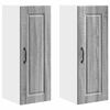 vidaXL Meuble mural PORTO 2 pc Gris Sonoma Bois d'ing&eacute;nierie