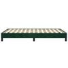 vidaXL Cadre de lit sans matelas vert fonc&eacute; 120x190 cm velours