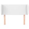 vidaXL T&ecirc;te de lit avec oreilles Blanc 93x23x78/88 cm Similicuir