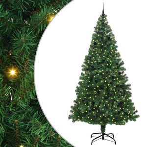 vidaXL Sapin de No&euml;l artificiel Vert 240 cm PVC, Acier et Plastique